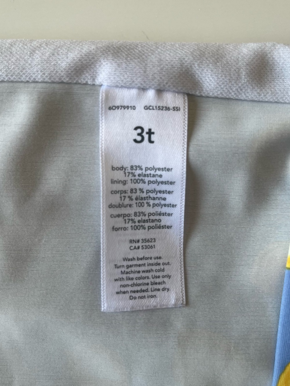 Carter's Long Sleeve Rash Guard Swim Set - Picture 4 of 4